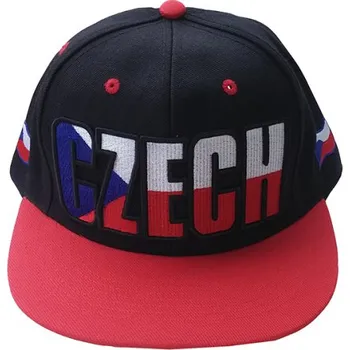 Kšiltovka Kšiltovka HIP HOP CZECH, černo / červená