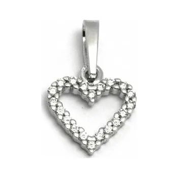 Prsten Diamantový zlatý přívěsek s pravými diamanty 585/0,64 gr J-20696-12 (J-20696-12)