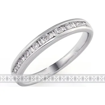 Prsten Luxusní dámský zlatý diamantový prsten s diamantem, bílé zlato brilianty 386167 (3861673)