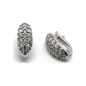 Prsten Diamantové náušnice s přírodními pravými diamanty 585/1,80 gr J-17950-12 (J-17950-12)