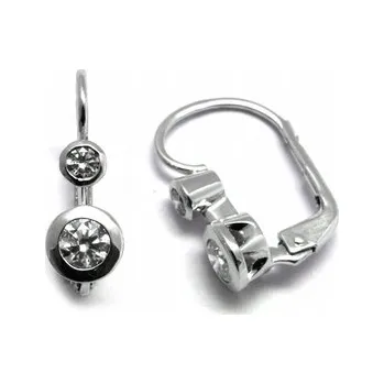 Prsten Diamantové náušnice s přírodními vzácnými diamanty 585/1,72 gr J-20698-12 (J-20698-12)