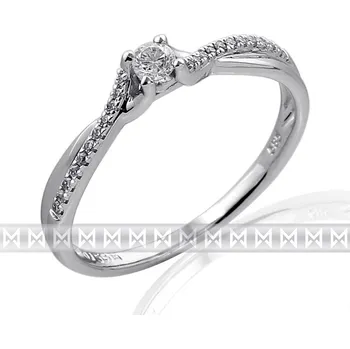 Prsten Klenoty Budín Luxusní dámský zlatý prsten posázený mnoha diamanty z bílého zlata 3861849-0-52- (Klenoty Budín Luxusní dámský zlatý prsten posázený mnoha diamanty z bílého zlata 3861849-0-52-)