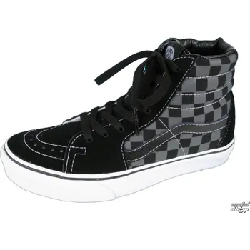 Pánské tenisky tenisky vysoké unisex - Sk8-Hi - VANS - Black/Pewter Checkerboard černá - 36