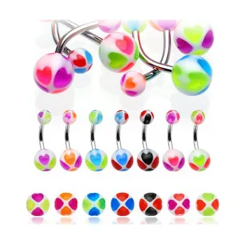 Piercing Piercing do pupíku z chirurgické oceli NAHT (Piercing do pupíku NAHT)