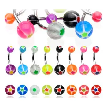 Piercing Piercing do pupíku z chirurgické oceli NLP-1411 (Piercing do pupíku NLP-1411)