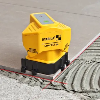 Měřící laser Podlahový laser Stabila FLS 90, Přijímač REC 220 Line, Laserové brýle brýle 2ks