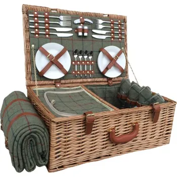Piknikový koš British Piknikový koš proutěný 4 osoby