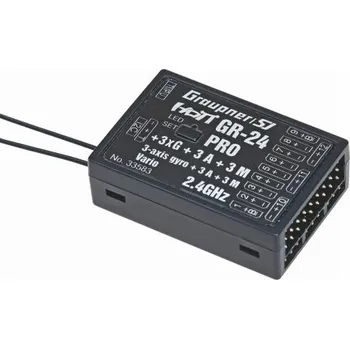 RC model letadla GR-24 PRO+3xG+3A+3M+Vario přijímač HoTT