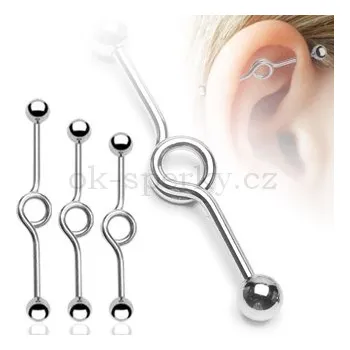 Piercing Piercing do ucha z chirurgické oceli BSP6 (Piercing do ucha BSP6)