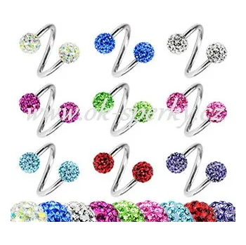 Piercing Piercing Spirála z chirurgické oceli E-TSD1003 (Piercing Spirály E-TSD1003)