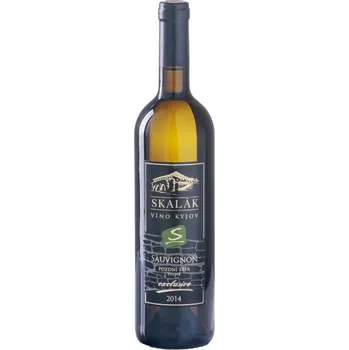Víno Vinné sklepy Skalák Sauvignon 2014 pozdní sběr 0,75 L suché bílé víno