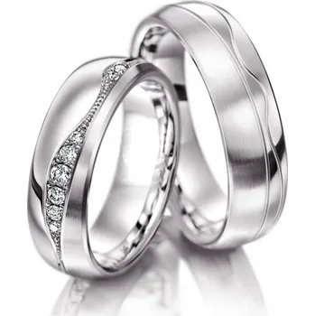 Prsten Luxusní snubní prsteny z chirurgické oceli OC1044