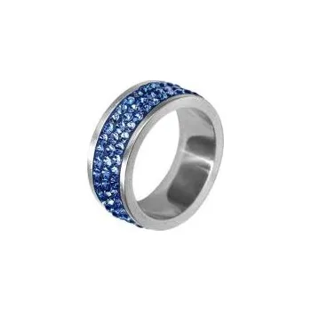 Prsten Swarovski crystals RSSW03-SAPH (Ocelový prsten Swarovski RSSW03-SAPH)