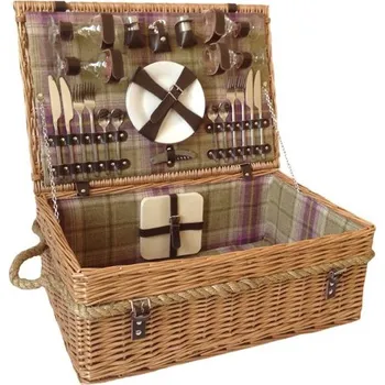 Piknikový koš British Piknikový koš proutěný 4 osoby 