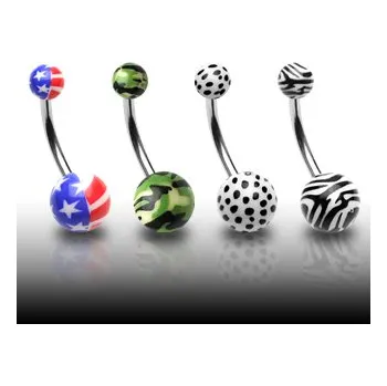 Piercing Piercing do pupíku z chirurgické oceli NS26 (Piercing do pupíku z chirurgické oceli NS26)