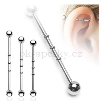 Piercing Piercing do ucha z chirurgické oceli BSP4 (Piercing do ucha BSP4)