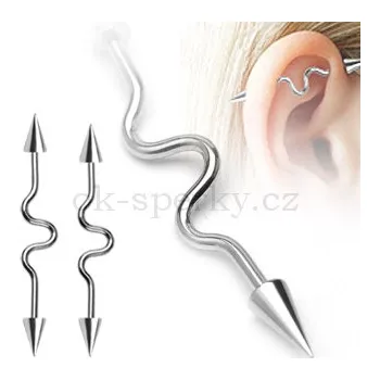 Piercing Piercing do ucha z chirurgické oceli BSP82 (Piercing do ucha BSP82)