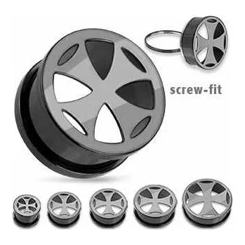 Piercing Tunel z chirurgické oceli PTSCR49 (Tunel E-PTSCR49)