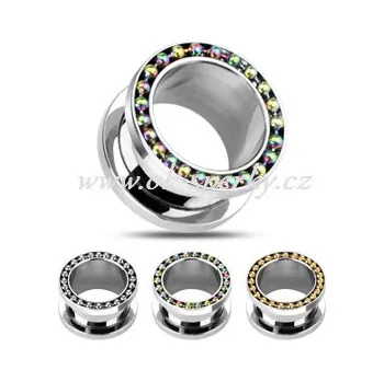 Piercing Tunel z chirurgické oceli E-PSSCR10 (Tunel E-PSSCR10)