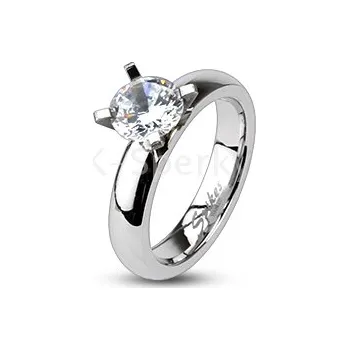Prsten Prsten z chirurgické oceli s zirkonem R-M0016 (Prsten z chirurgické oceli s zirkonem R-M0016)
