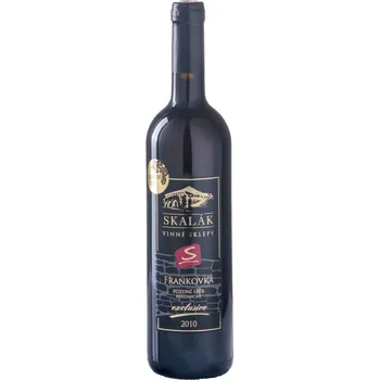 Víno Vinné sklepy Skalák Frankovka 2010 pozdní sběr 0,75 L polosuché čevené víno