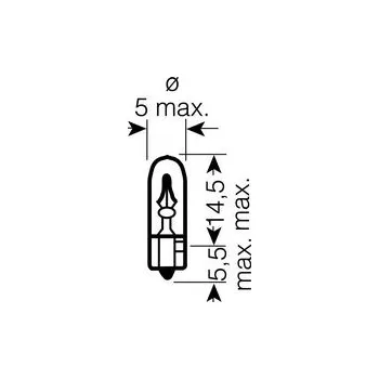 Auto-moto OSRAM 12V W2x4,6d 1,2W standard (10ks) (OS2721)