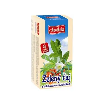 Horký nápoj Apotheke Čaj zelený s echinaceou a rakytníkem 20 x 2 g