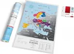 Travel Map Stírací mapa Evropy „SILVER“…