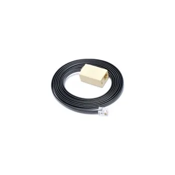 Prodlužovací kabel Prodlužovací kabel RJ12 pro pokladní zásuvku, 2 m, černý/bílý