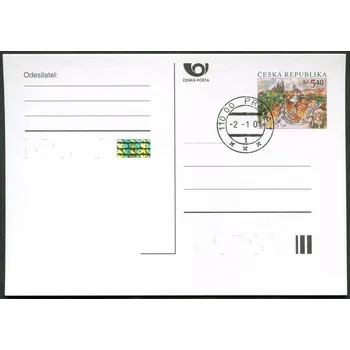 Poštovní známka Česká pošta (2001) CDV 60 O - Praha - 5,40 - 2001 - razítko