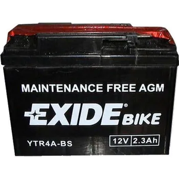 Motobaterie Exide Bike Maintenance Free YTR4A-BS 12V 2,3Ah 30A
