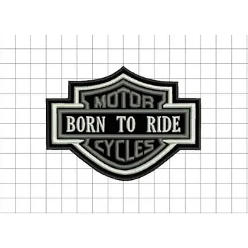 Nášivka nášivka motor cycles provedení: černobílá, velikost: velká