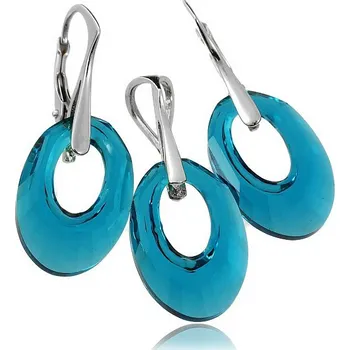 Souprava šperků Stříbrná souprava Helios Indicolite (Dámská stříbrná souprava šperků)