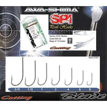 AWA SHIMA AWA-SHIMA rybářské háčky Cutting Blade 3753 Velikost: 8