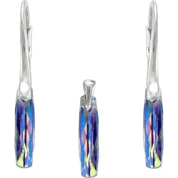 Souprava šperků Stříbrná souprava Column AB (Dámská stříbrná souprava šperků)