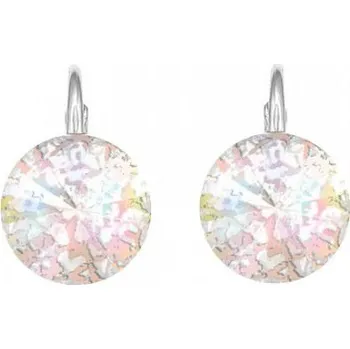 Náušnice Stříbrné náušnice Rivoli White Patina (Dámské stříbrné náušnice)