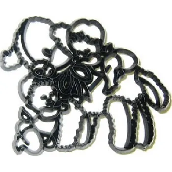 Jedlá dekorace na dort Patchwork - Jehňátko a miminka (Lamb and babies) SLEVA