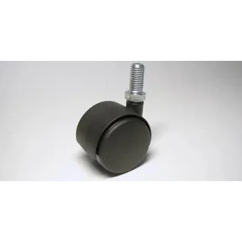 Pojezdové kolečko Nábytkové kolečko typu A + závit M 10x20mm, celoplastové, pr. 40, černé