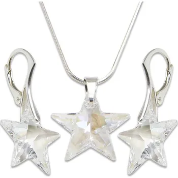 Souprava šperků Stříbrná souprava Star Crystal (Dámská stříbrná souprava šperků)