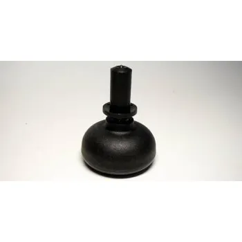 Nábytkové kování Nábytkový kluzák typu KB + čep v plast. pouzdře 13x28mm, průměr 50 mm, černý