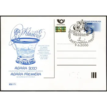 Poštovní známka Česká pošta (2000) CDV 52 O - P 59 - Agara - Celostátní výstava námětové filatelie - razítko