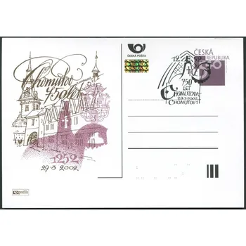 Poštovní známka Česká pošta (2002) CDV 63 O - P 77 - Chomutov 750 let - razítko