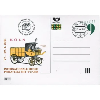 Poštovní známka Česká pošta (2001) CDV 64 O - P 69 - Köln 2001 - razítko