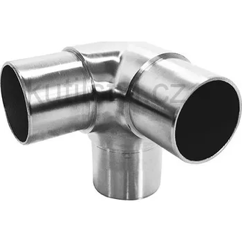 Rohová spojka, 90°přechod madla, nerez