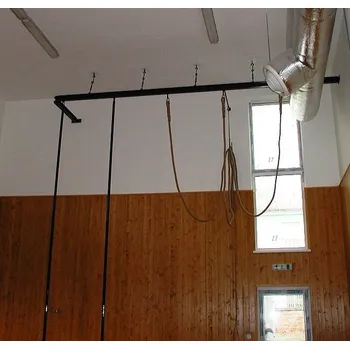 Lano Konstrukce pro šplh DOR-SPORT, konstrukce tvar L, pro šplhové tyče i lana