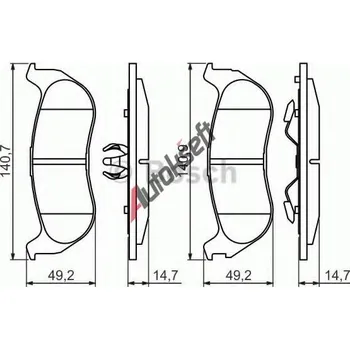 Brzdový kotouč BOSCH (BO 0986494419) brzdové obložení kotoučových brzd