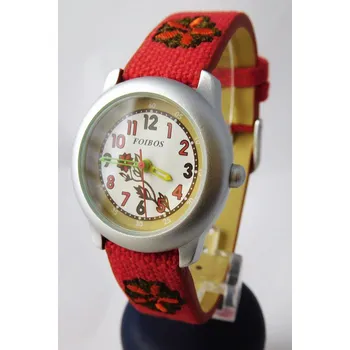 Hodinky Foibos Dětské dívčí červené hodinky Foibos 1055.1 pro malé děvčata (Foibos Dětské dívčí červené hodinky Foibos 1055.1 pro malé děvčata )