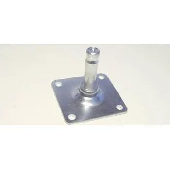 Nábytkové kování Kovová destička pro kolečka a kluzáky, typ A, 42x42 mm