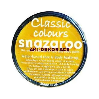 Speciální výtvarná barva Snazaroo Barva na obličej žlutá 18 ml