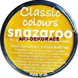 Speciální výtvarná barva Snazaroo Barva na obličej žlutá 18 ml